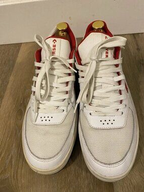 Converse Rival White Red Blue Men's Low Top Lace Up Athletic Sneakers